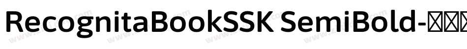 RecognitaBookSSK SemiBold字体转换